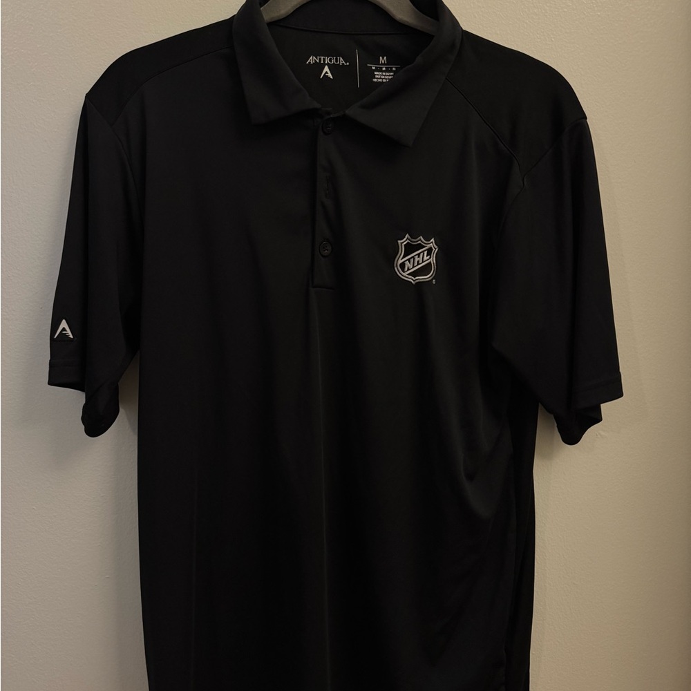 Men’s Black NHL Polo | Antigua | Size: Medium